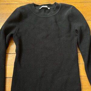 Abercrombie Black Ottoman Long Sleeve Crew Neck